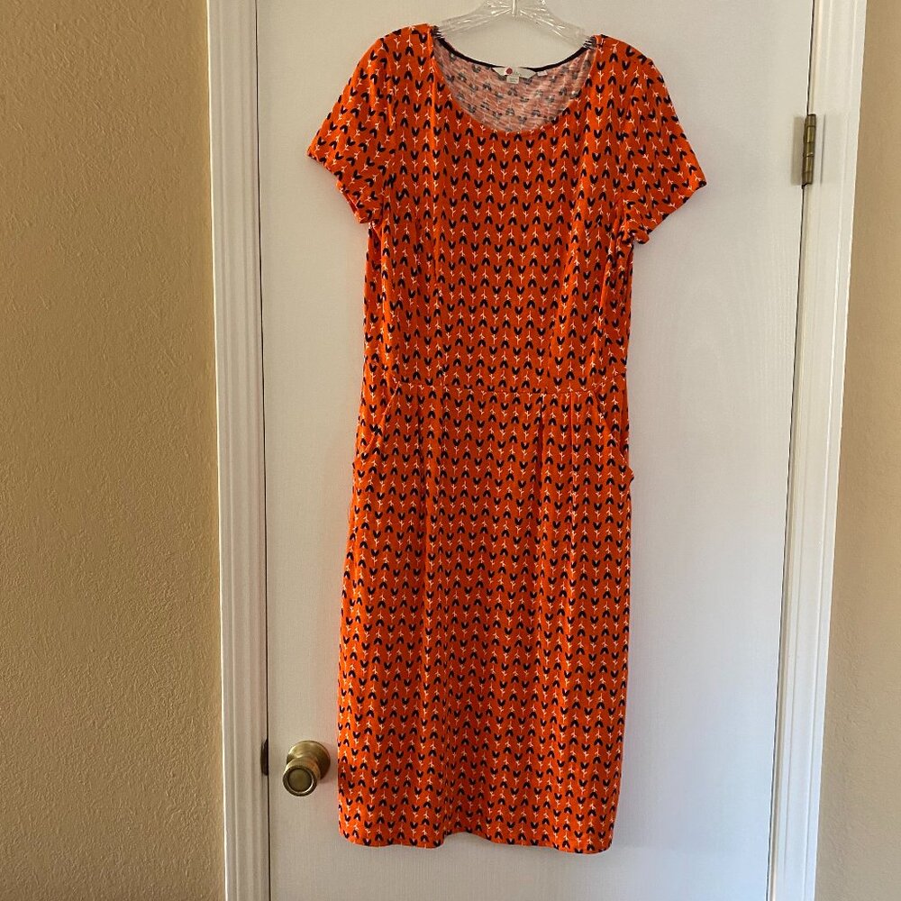 NEW boden floral print short sleeve dress